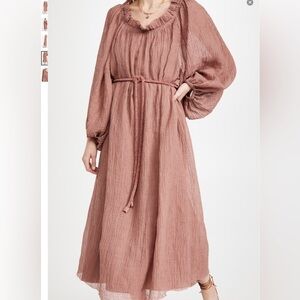 Tory Burch Ruffle Neck Dress Ruffle Neck Dress